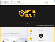 Tablet Screenshot of disturbreality.com
